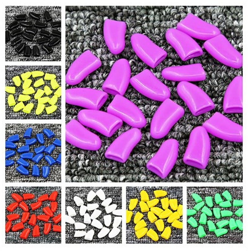 JOYJULY 100pcs Dog Nail Caps Dog Caps Dog Nail Covers for Pet Dog Paws with 5pcs Adhesive Glue+5pcs Applications and Instructions - Image 3